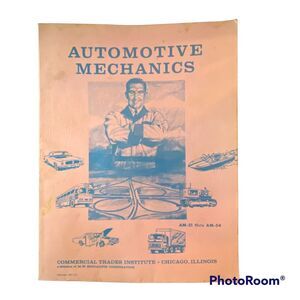 Vtg Automotive Mechanics Commercial Trade Institute AM 51-54 Manual Transmission